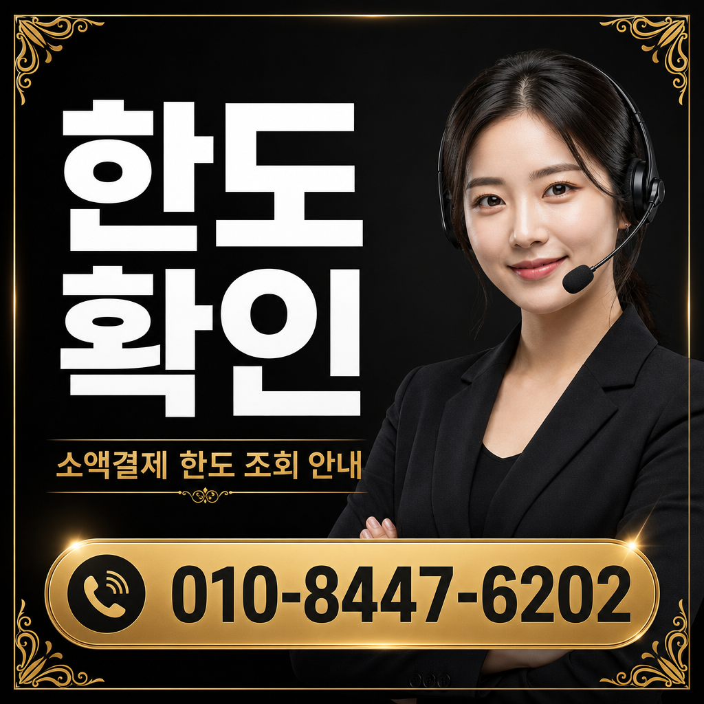 소액결제 한도 확인